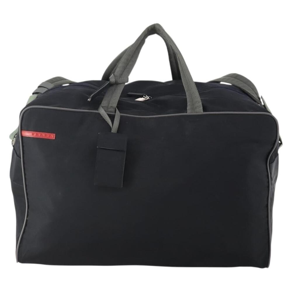 Prada Nylon Sports Boston Bag Black